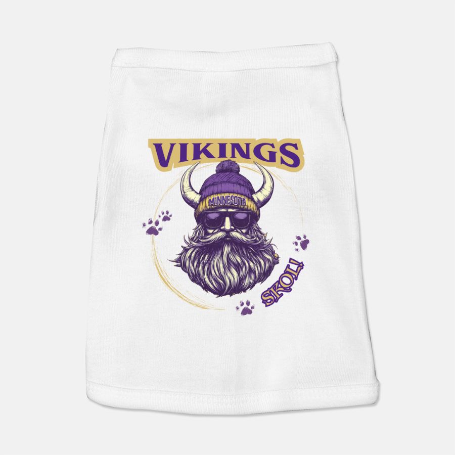 Vikings SKOL Football Dog Cat Pet T-shirt Vest Tank Top