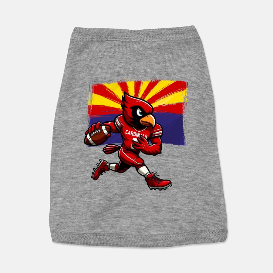 Cardinals Football Dog Cat Pet T-shirt Vest Tank Top