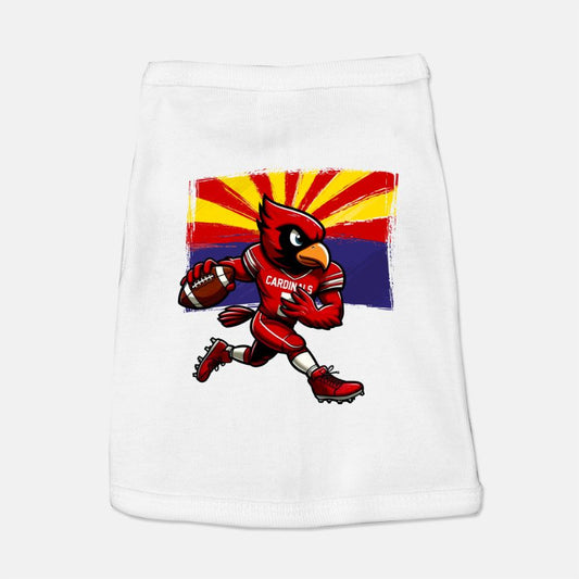 Cardinals Football Dog Cat Pet T-shirt Vest Tank Top