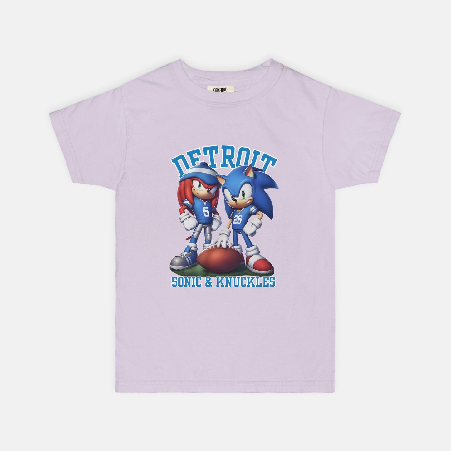 Sonic + Knuckles Lions Football Comfort Colors Youth Tee S-XL
