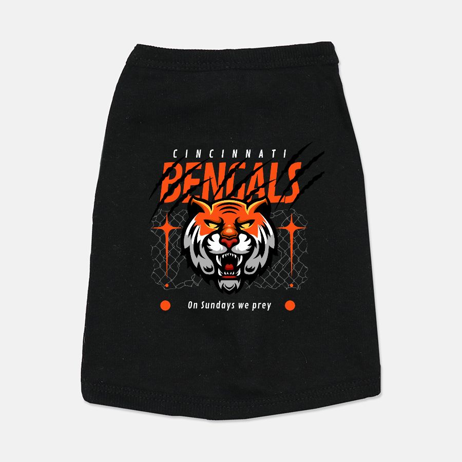 Bengals Football Dog Cat Pet T-shirt Vest Tank Top