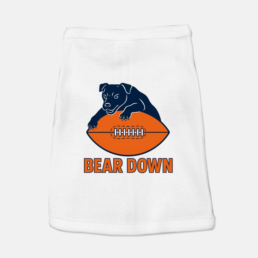 Bears Football Dog Cat Pet Vest T-shirt Tank Top