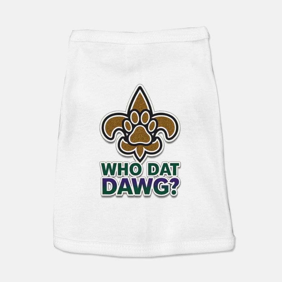 Saints Football Dog Cat Pet Vest T-shirt Tank Top