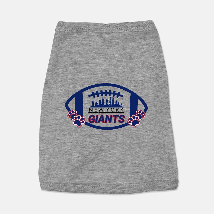 Giants Football Dog Cat Pet T-shirt Vest Tank Top