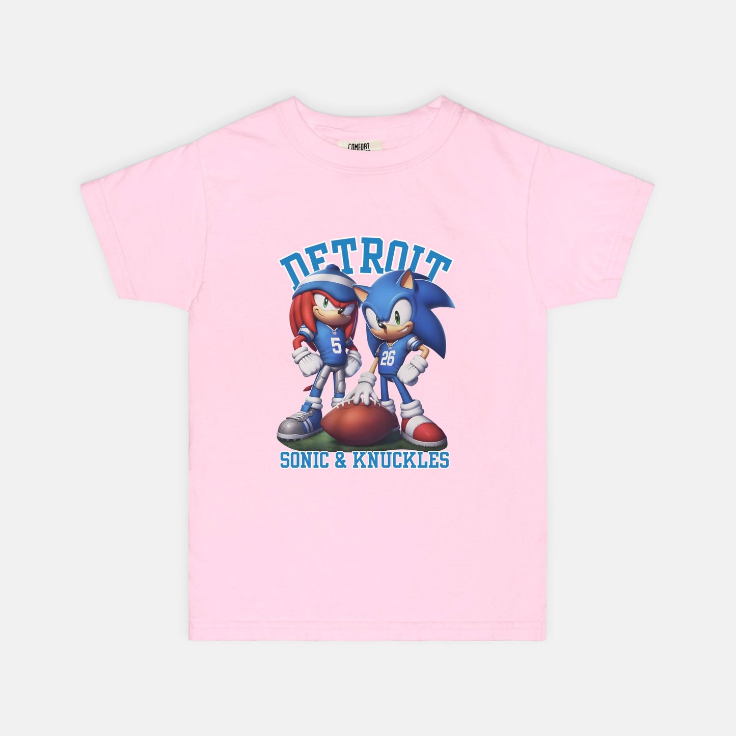 Sonic + Knuckles Lions Football Comfort Colors Youth Tee S-XL