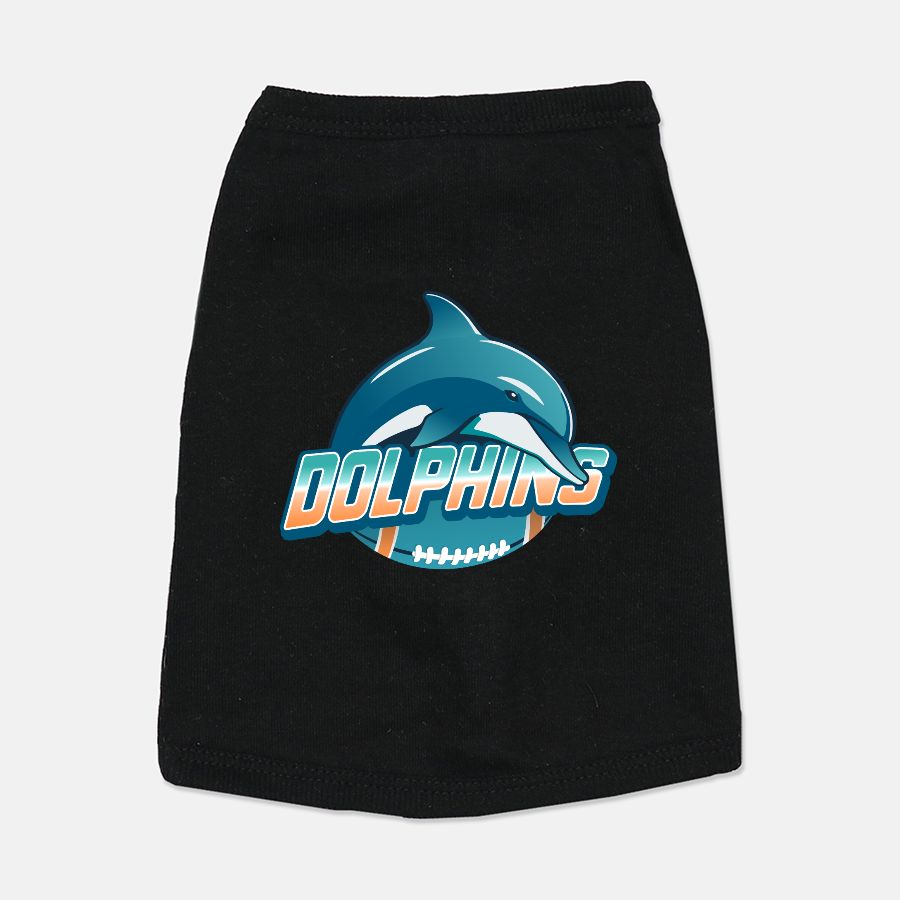 Dolphins Football Dog Cat Pet T-Shirt Vest Tank Top