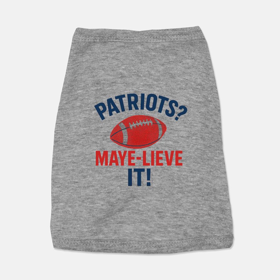 Patriots Football Dog Cat Pet Vest T-shirt Tank Top