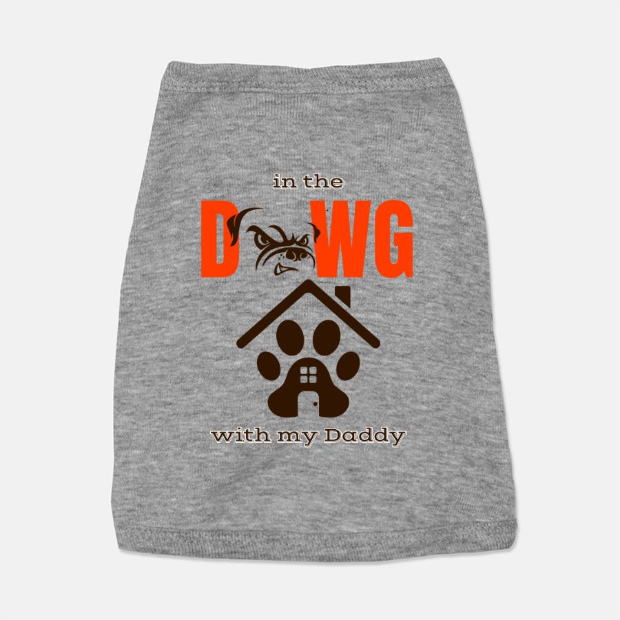 Browns Football Funny in the Dawg House Pet Tank