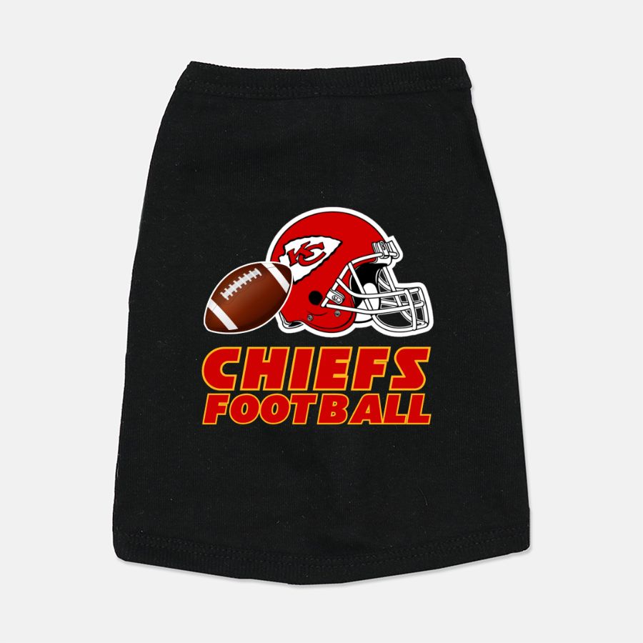 Chiefs Football Dog Cat Pet T-Shirt Vest Tank Top