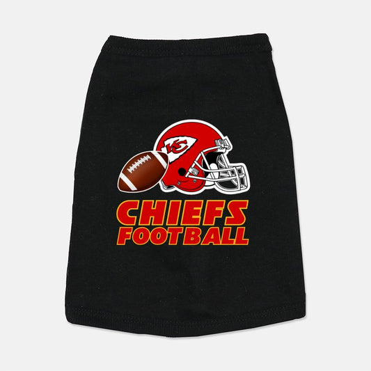 Chiefs Football Dog Cat Pet T-Shirt Vest Tank Top