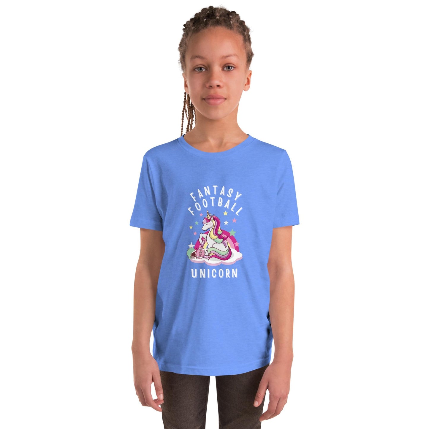 Fantasy Football Unicorn Youth Short Sleeve T-Shirt