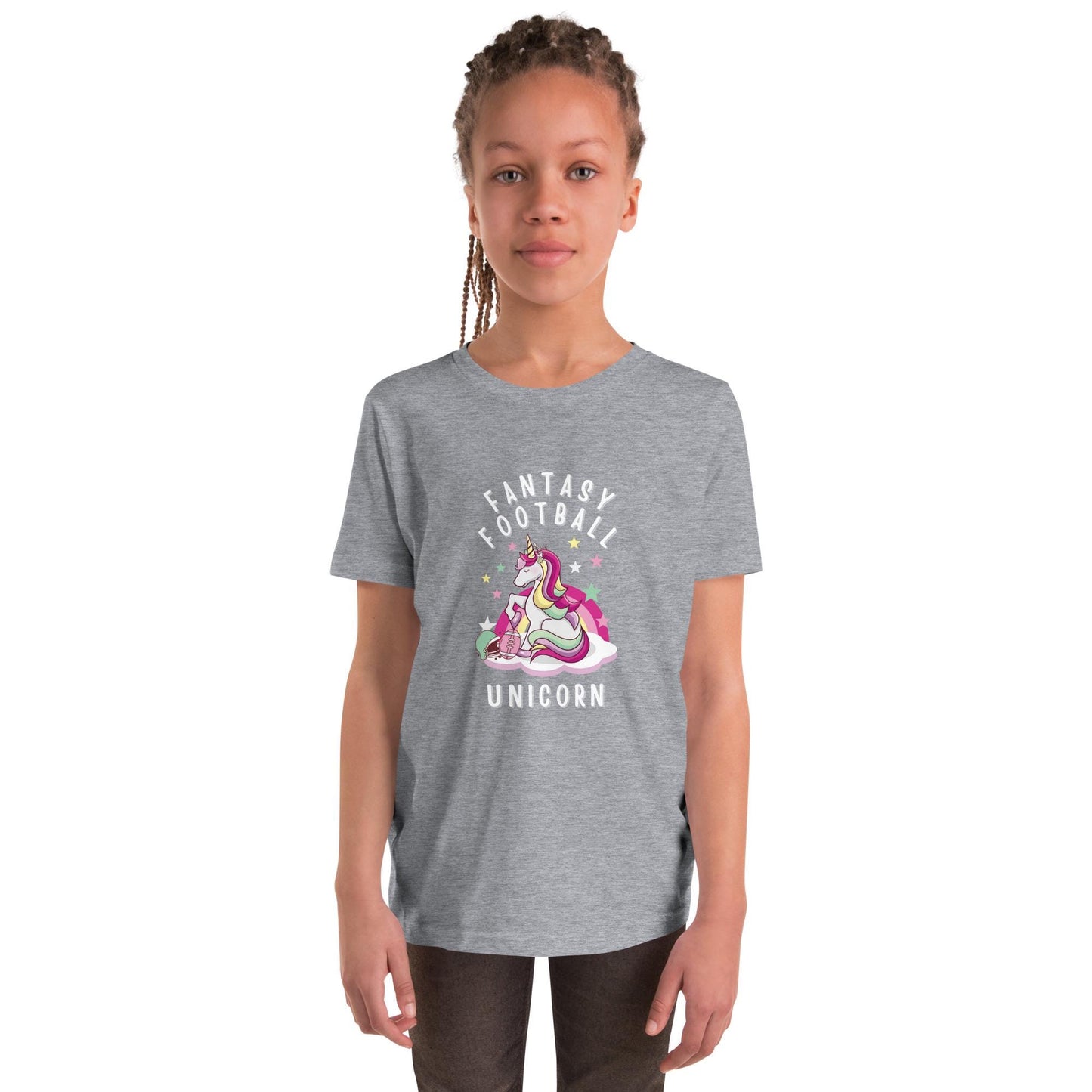 Fantasy Football Unicorn Youth Short Sleeve T-Shirt