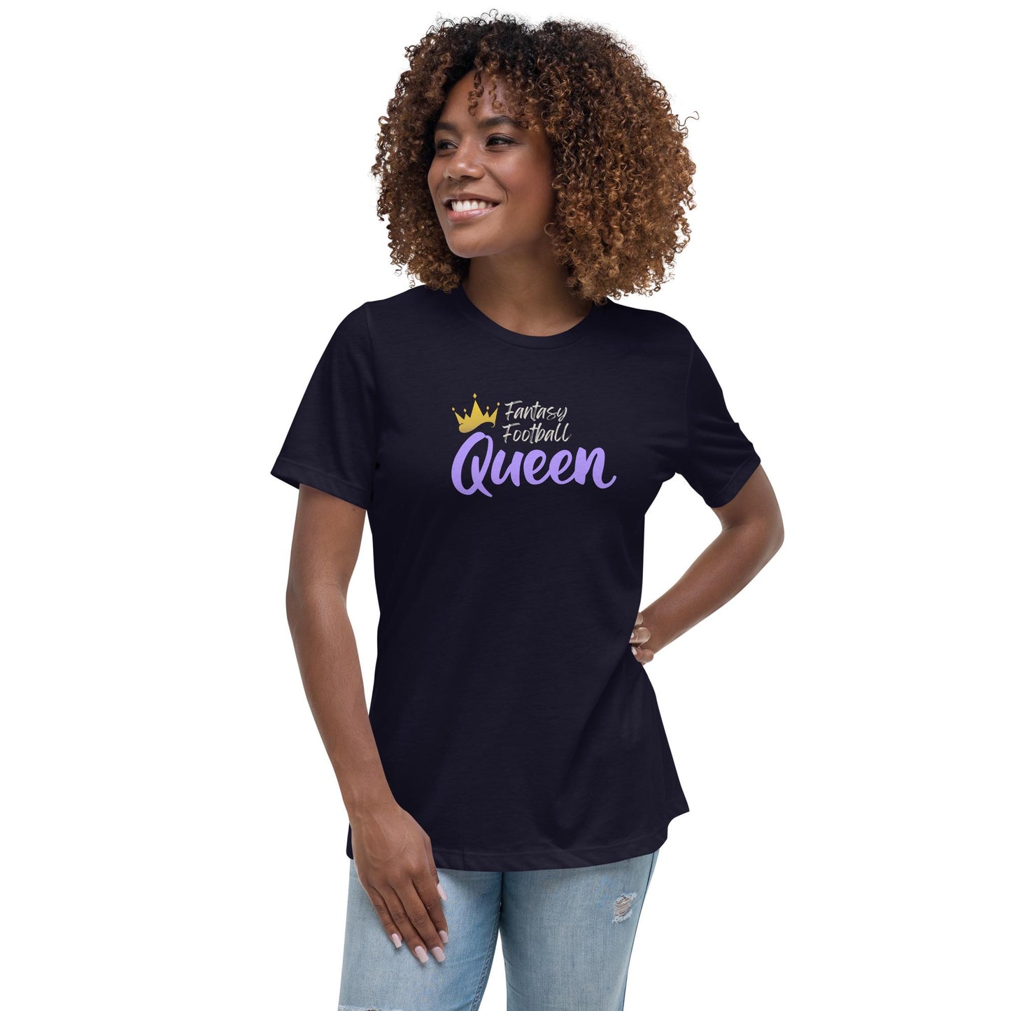Fantasy Football Queen Women's Relaxed Fit T-Shirt Reg + Plus Sizes