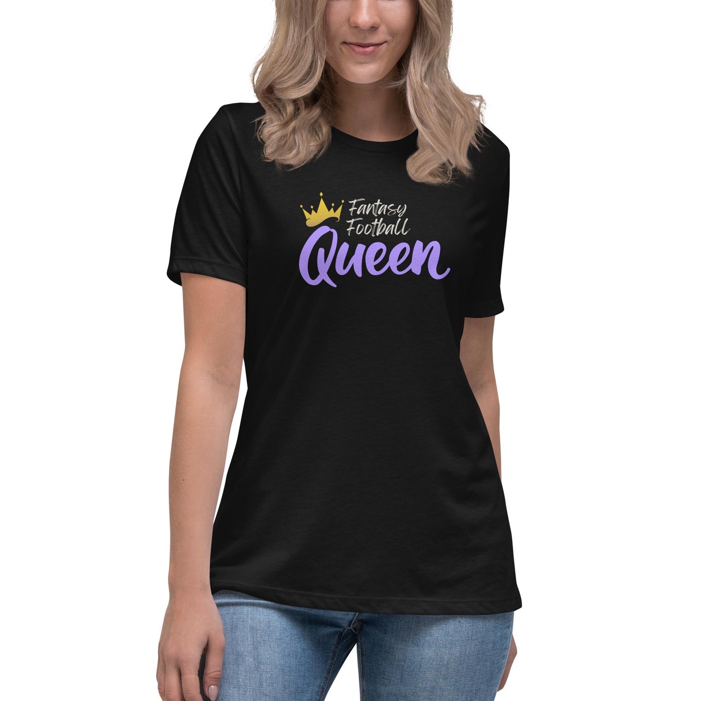 Fantasy Football Queen Women's Relaxed Fit T-Shirt Reg + Plus Sizes