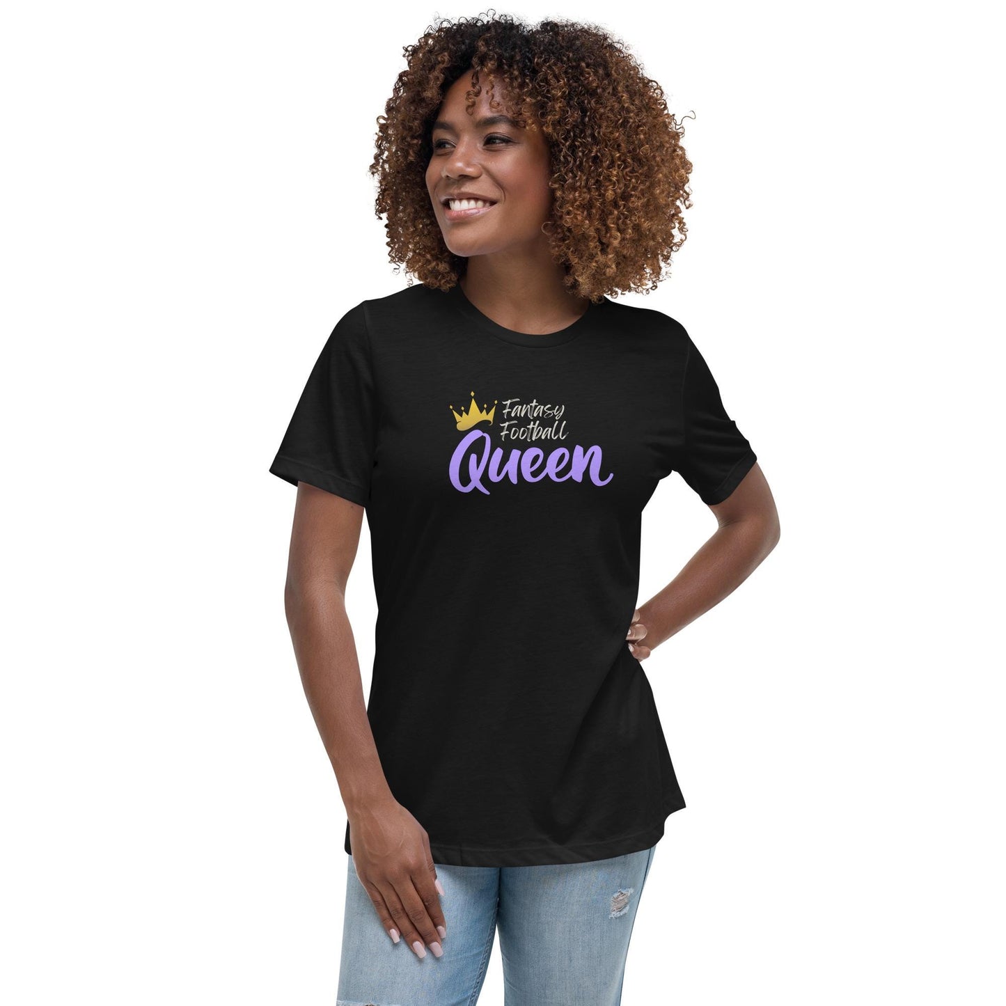 Fantasy Football Queen Women's Relaxed Fit T-Shirt Reg + Plus Sizes