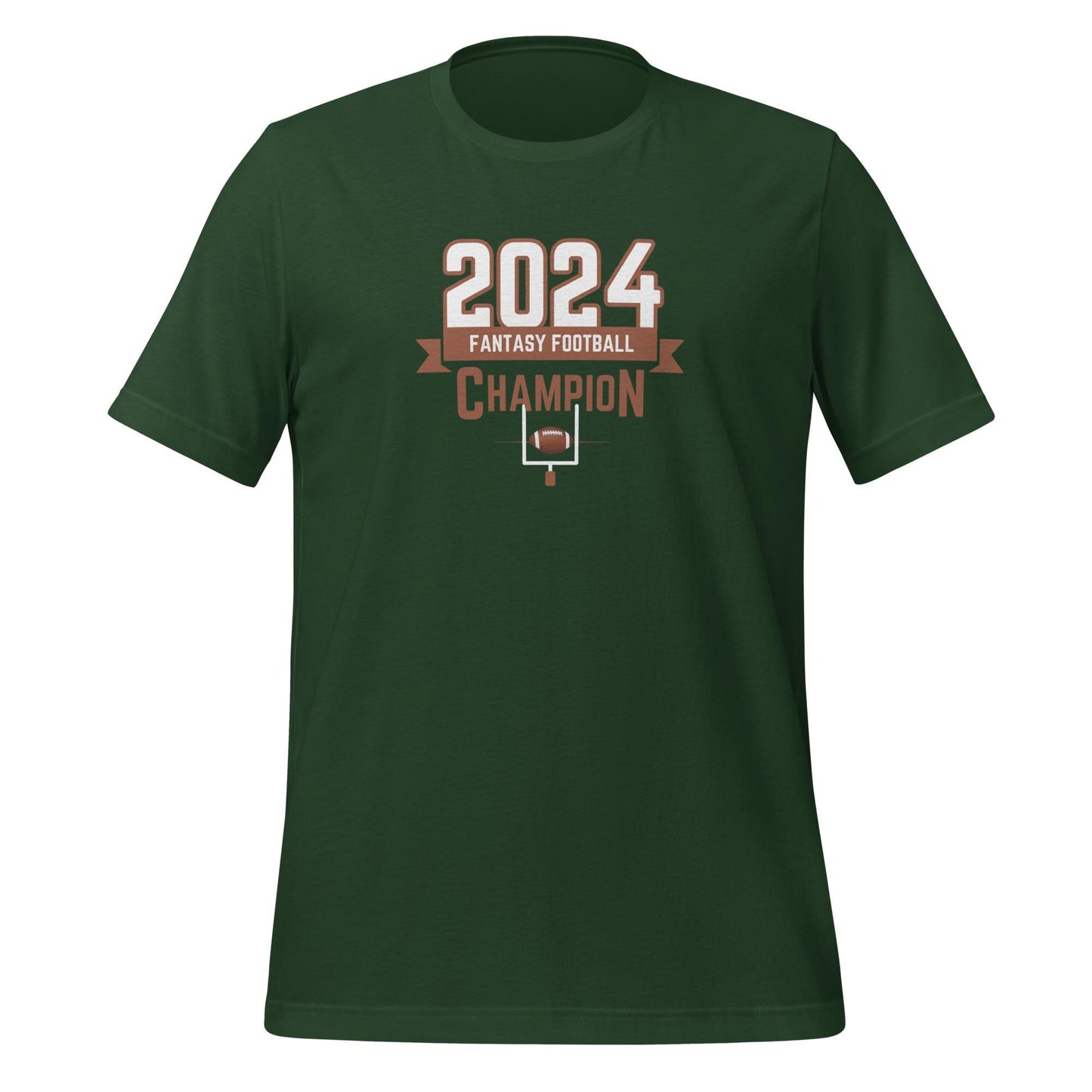 Unisex Fantasy Football Champion 2024 T-shirt Reg + Big Sizes