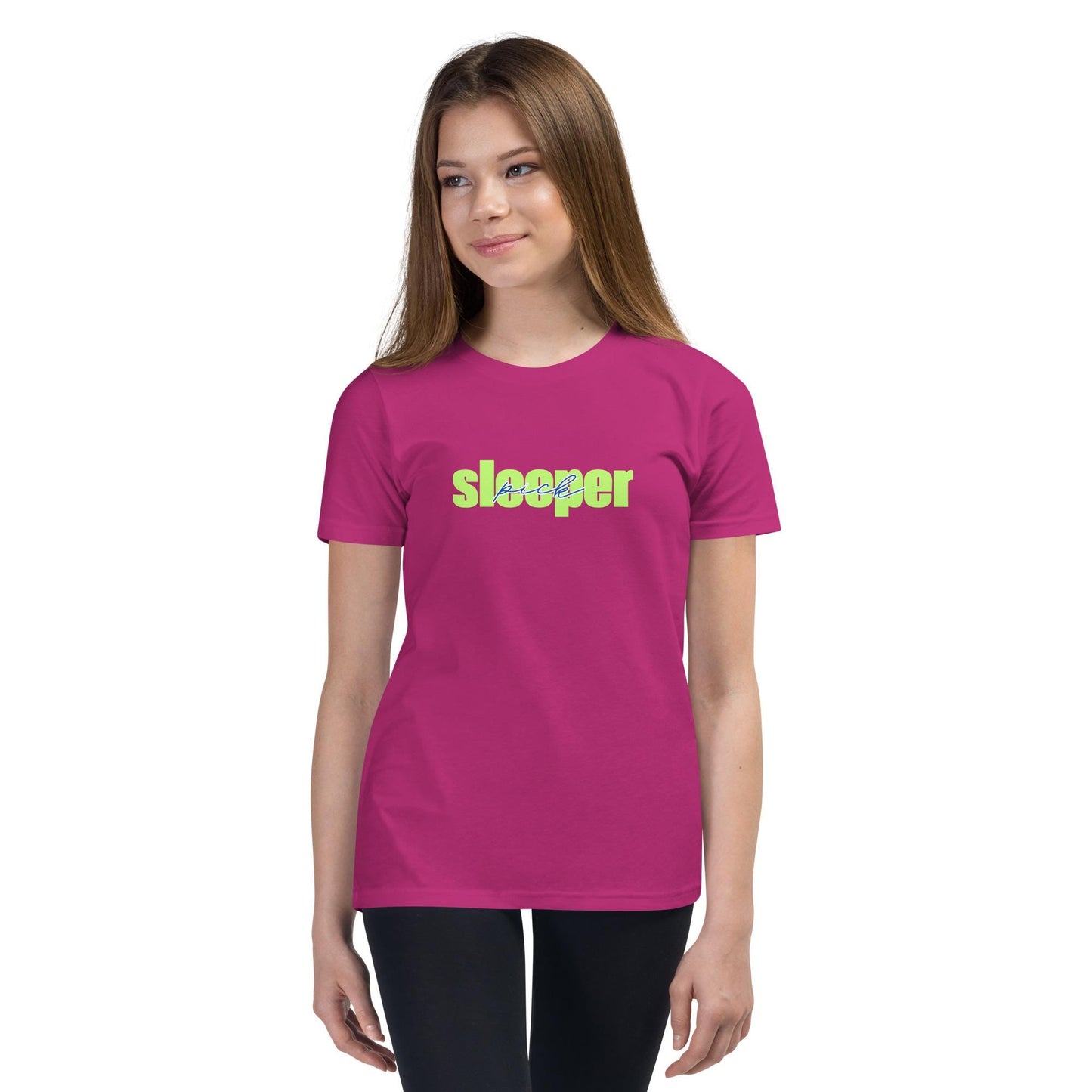 Fantasy Football Sleeper Pick Youth Kids Boys Girls Unisex Short Sleeve T-Shirt