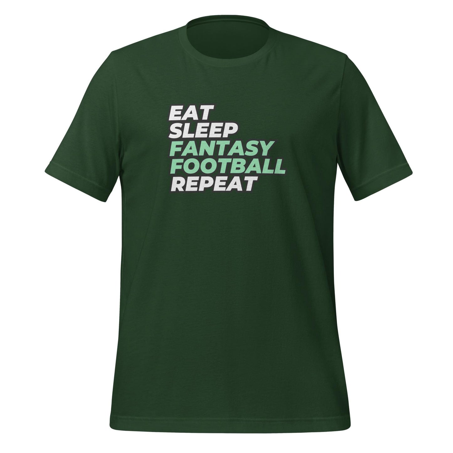 Eat. Sleep. Fantasy Football. Repeat. Funny Unisex T-shirt