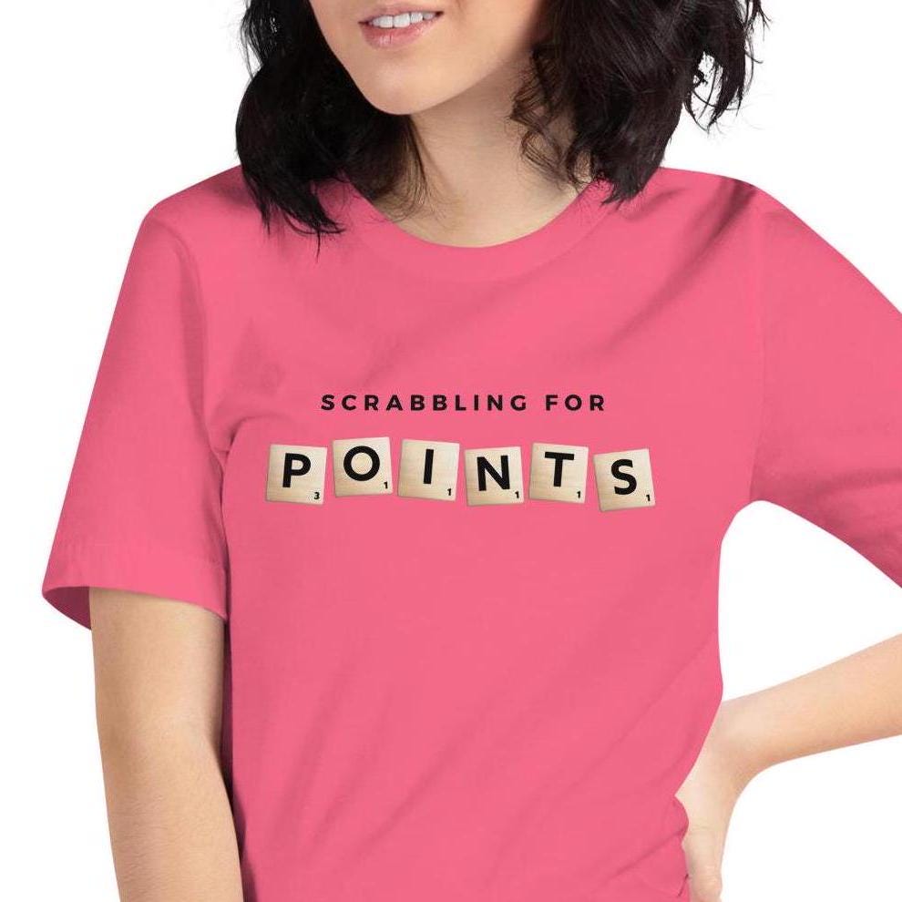 Funny Scrabble Board Game - Scrabbling for Points - Family Game Night Unisex T-shirt