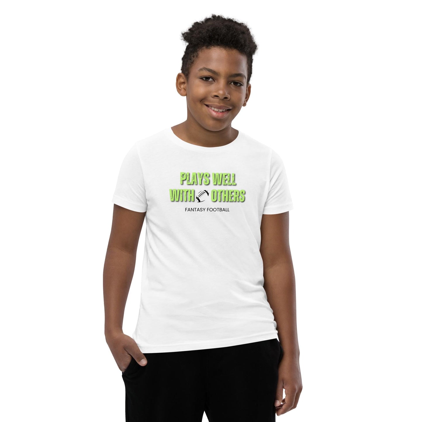 Plays Well with Others - Youth Fantasy Football Short Sleeve T-Shirt