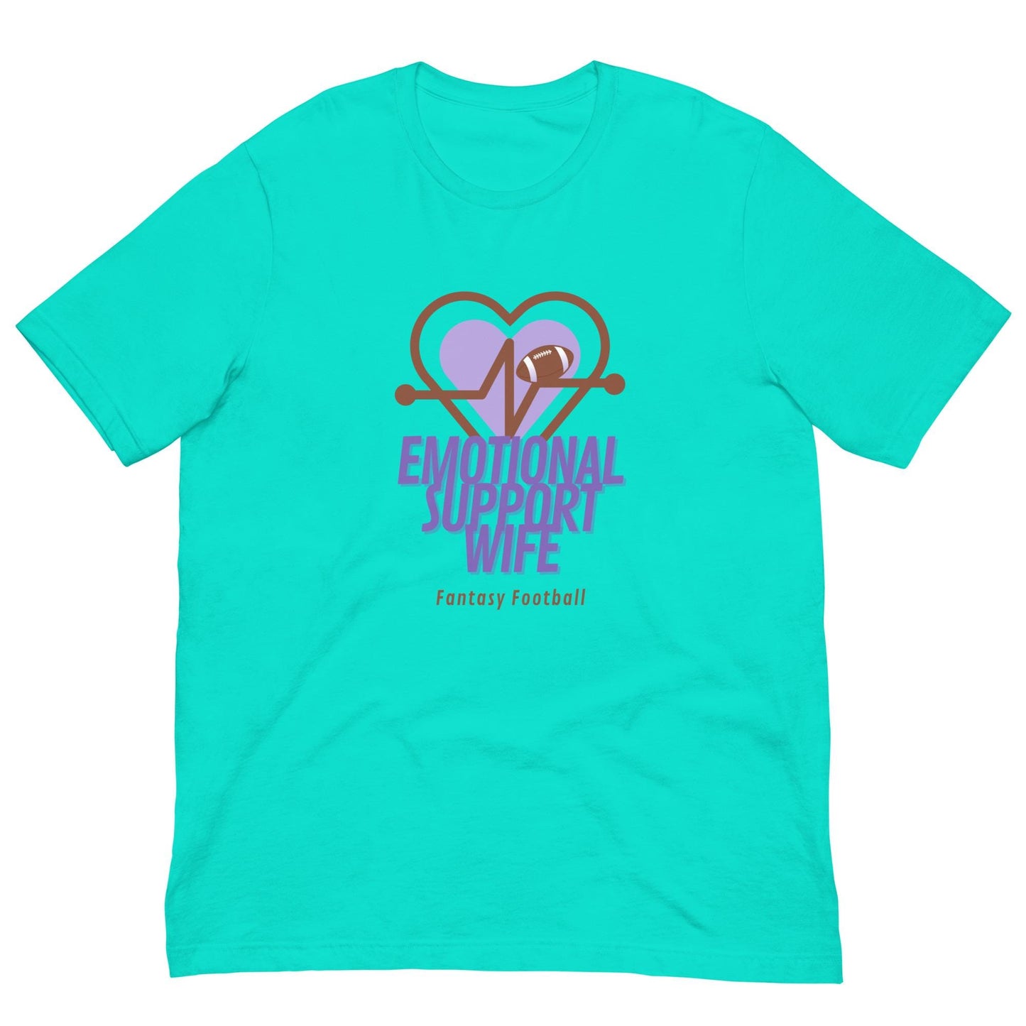 Fantasy Football Emotional Support Wife Unisex T-shirt