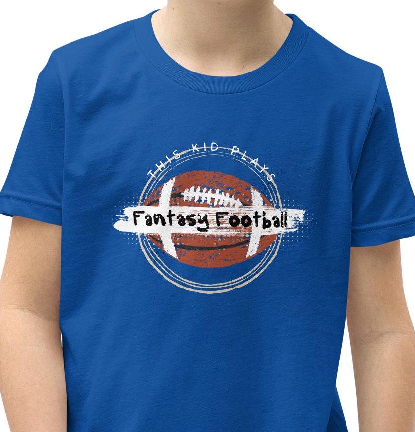 This Kid Plays Fantasy Football Youth Short Sleeve T-Shirt