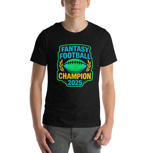 Fantasy Football Champion 2025 Unisex T-shirt (Green)